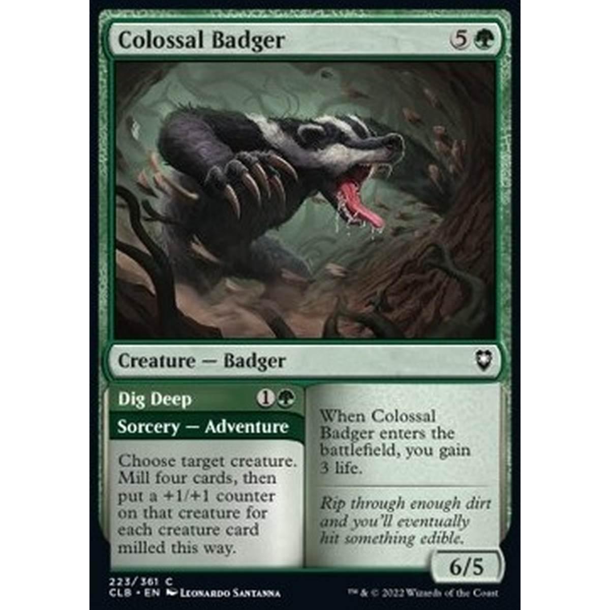 Colossal Badger // Dig Deep - Colossal Badger // Dig Deep - [CLB] [NM]