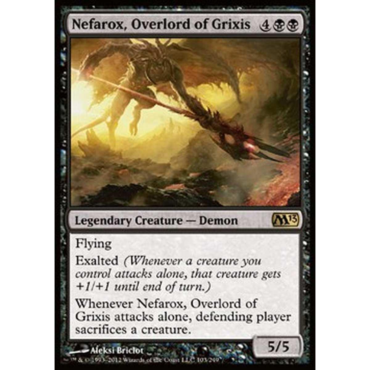 Nefarox, Overlord of Grixis - Nefarox, Signore Supremo di Grixis - [M13] [NM]