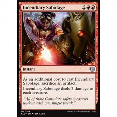 Incendiary Sabotage - Sabotaggio Incendiario - [KLD] [NM] [Foil]