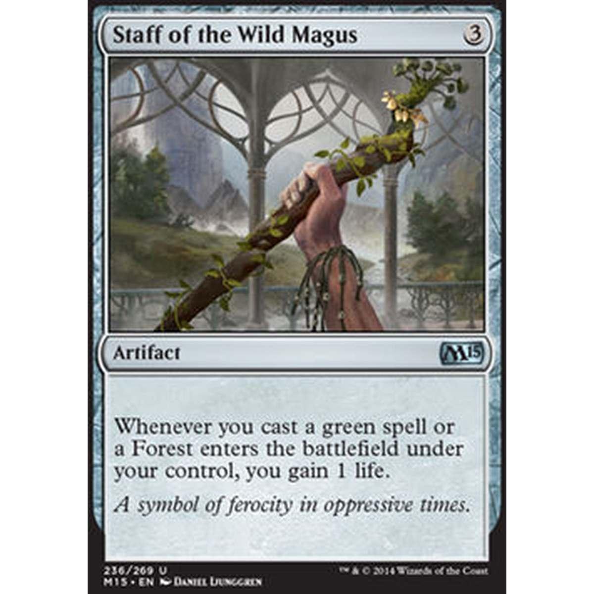 Staff of the Wild Magus - Bastone del Magus Selvaggio - [M15] [NM] [Foil]