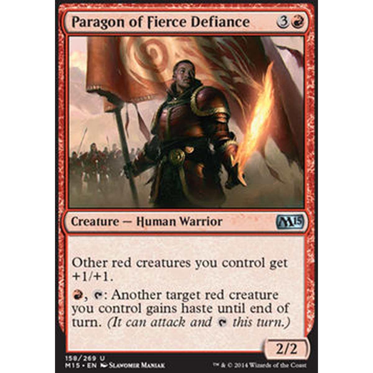 Paragon of Fierce Defiance - Paradigma dello Sprezzo Impetuoso - [M15] [NM] [Foil]