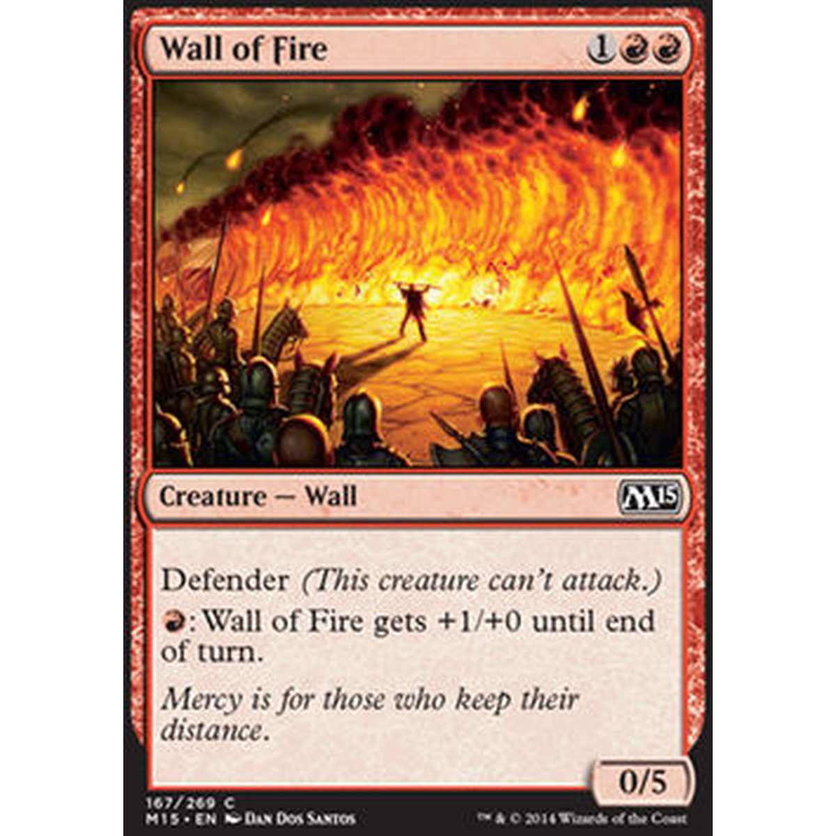 Wall of Fire - Muro di Fuoco - [M15] [NM] [Foil]