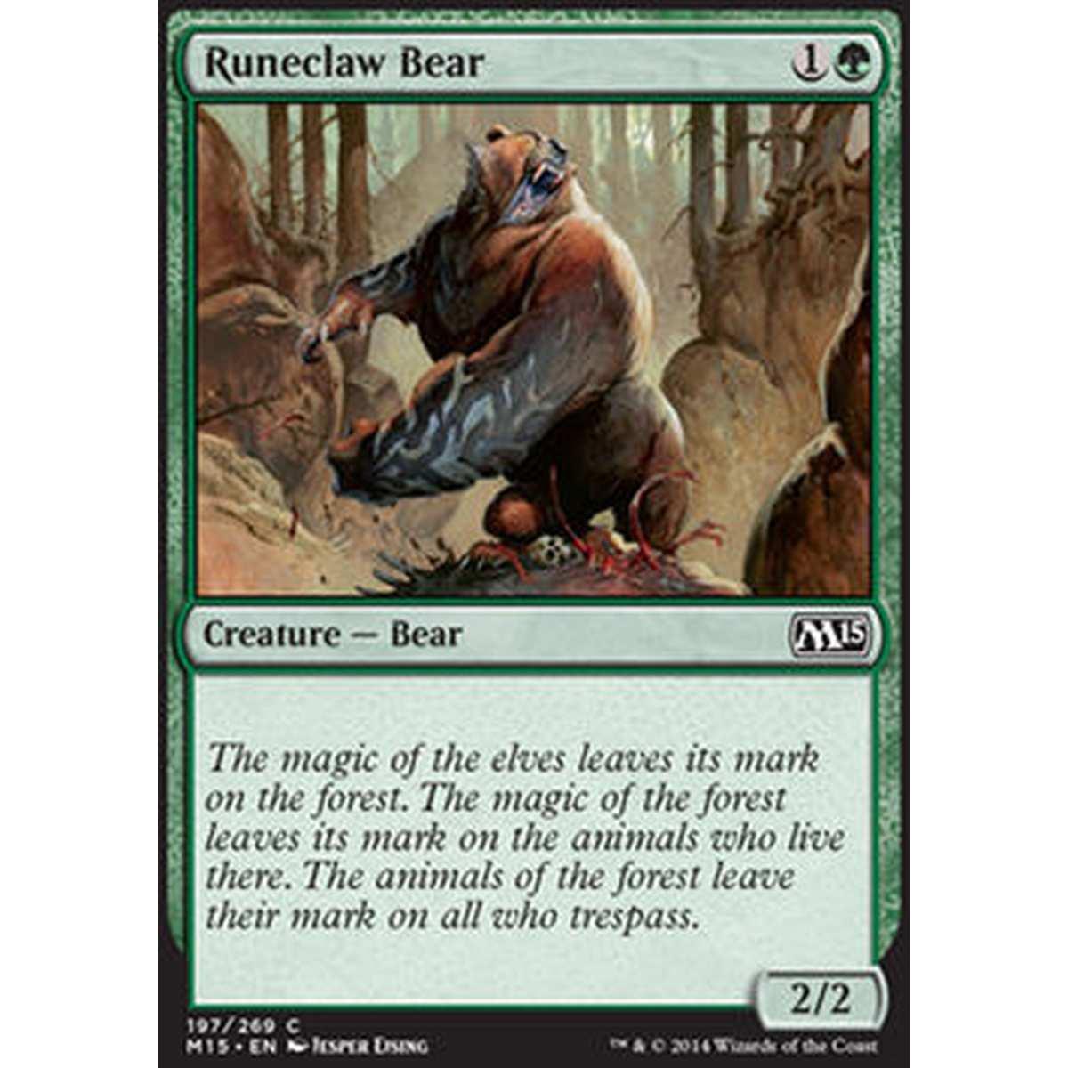 Runeclaw Bear - Orso Zampa di Runa - [M15] [NM] [Foil]