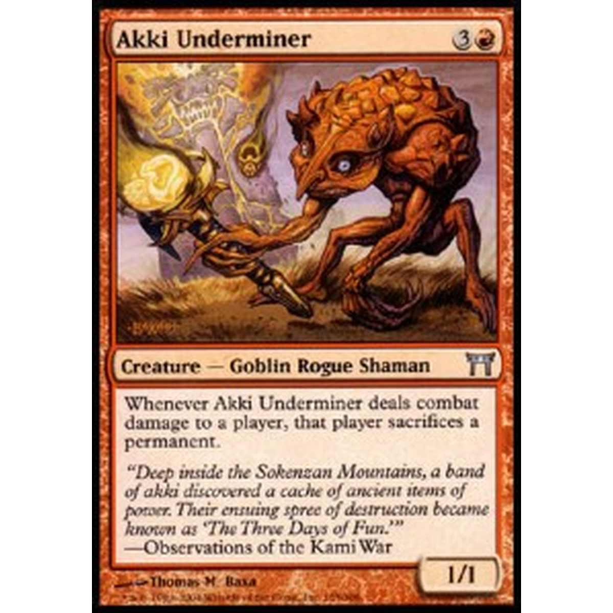 Akki Underminer - Akki Underminer - [CHK] [EX] [Foil]