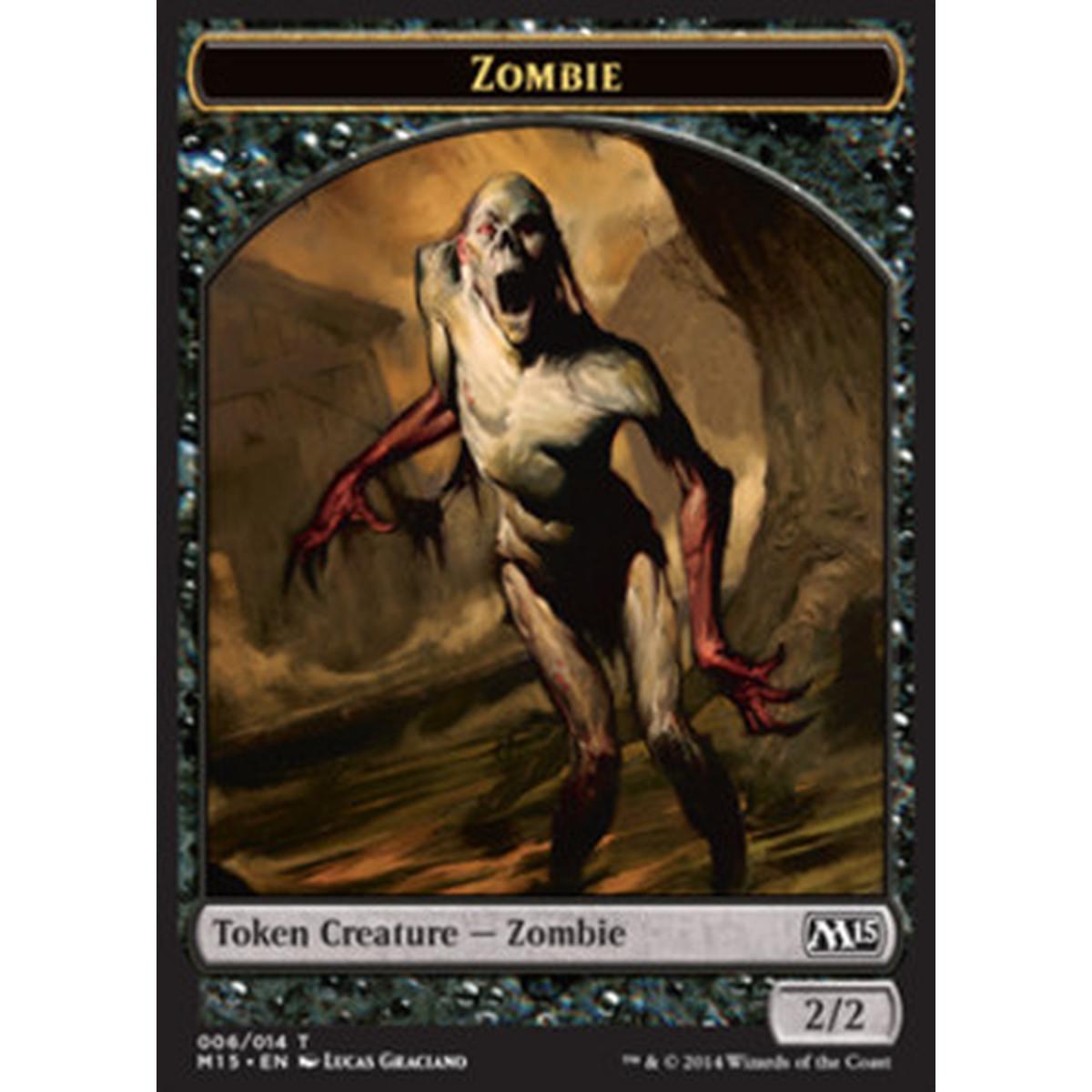 Zombie Token (Black 2/2) - Zombie Token (Black 2/2) - [M15] [NM]