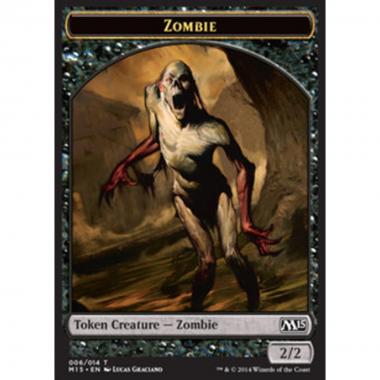 Zombie Token (Black 2/2) - Zombie Token (Black 2/2) - [M15] [NM]