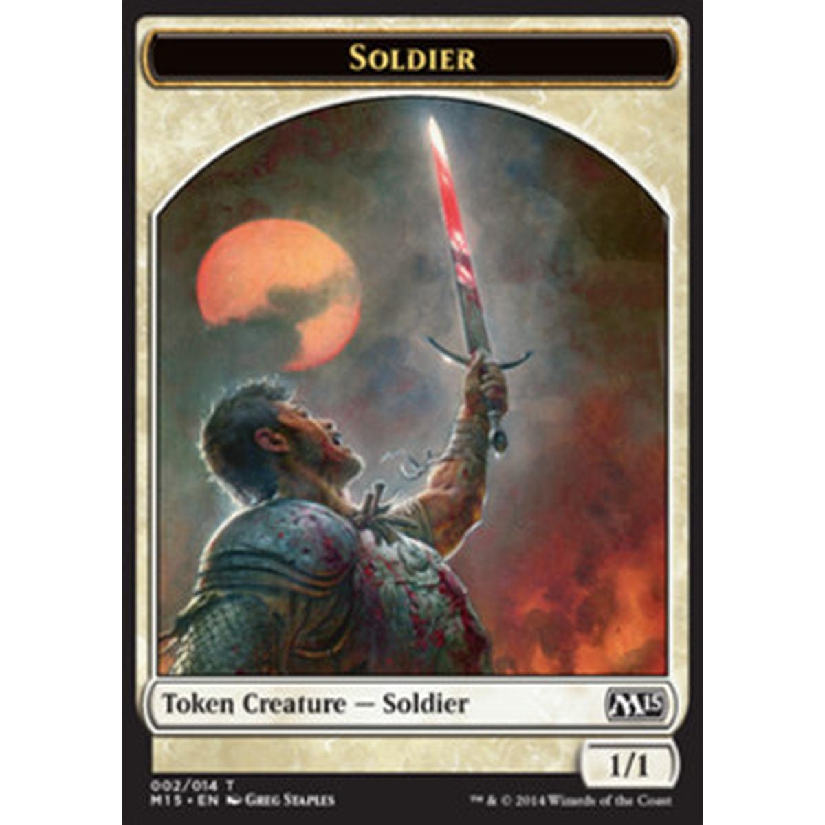 Soldier Token (White 1/1) - Soldier Token (White 1/1) - [M15] [NM]