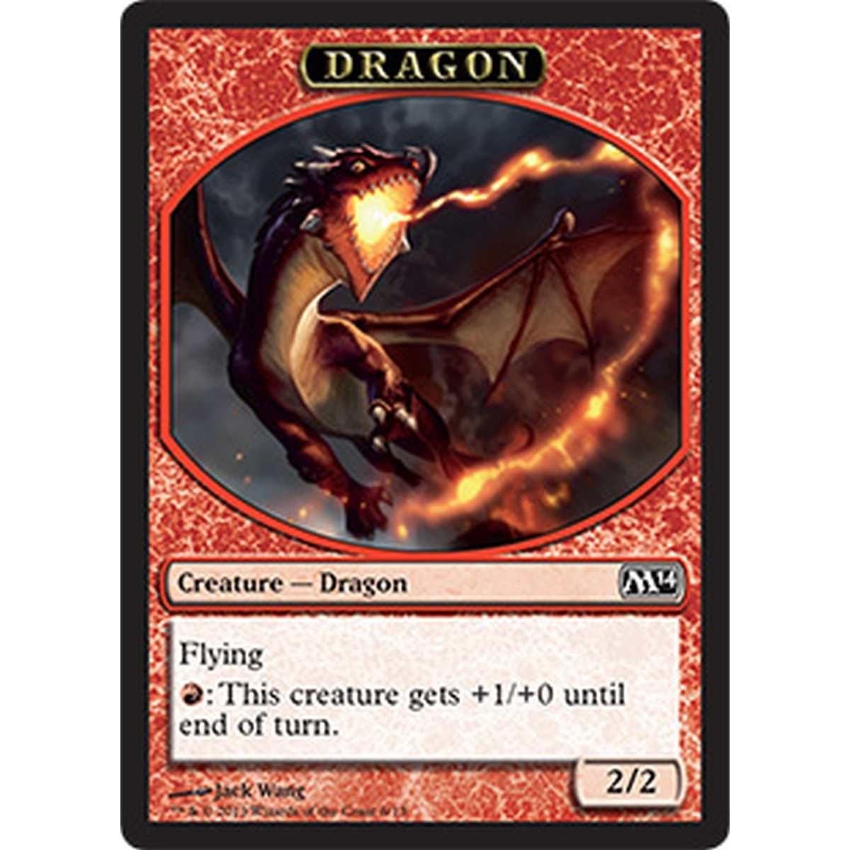 Dragon Token (Red 2/2) - Dragon Token (Red 2/2) - [M14] [NM]