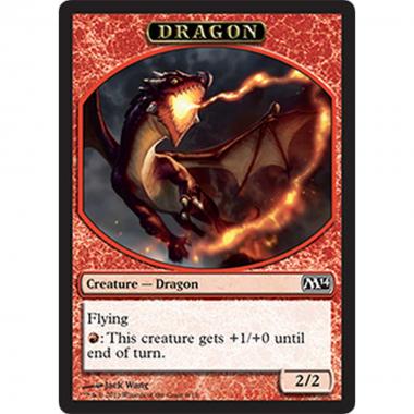 Dragon Token (Red 2/2) - Dragon Token (Red 2/2) - [M14] [NM]