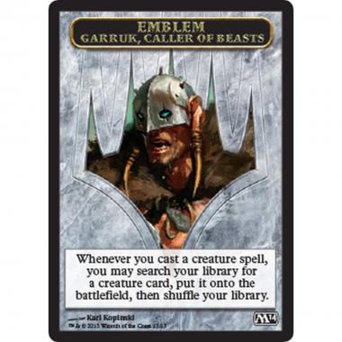 Garruk, Caller of Beasts Emblem - Garruk, Caller of Beasts Emblem - [M14] [NM]