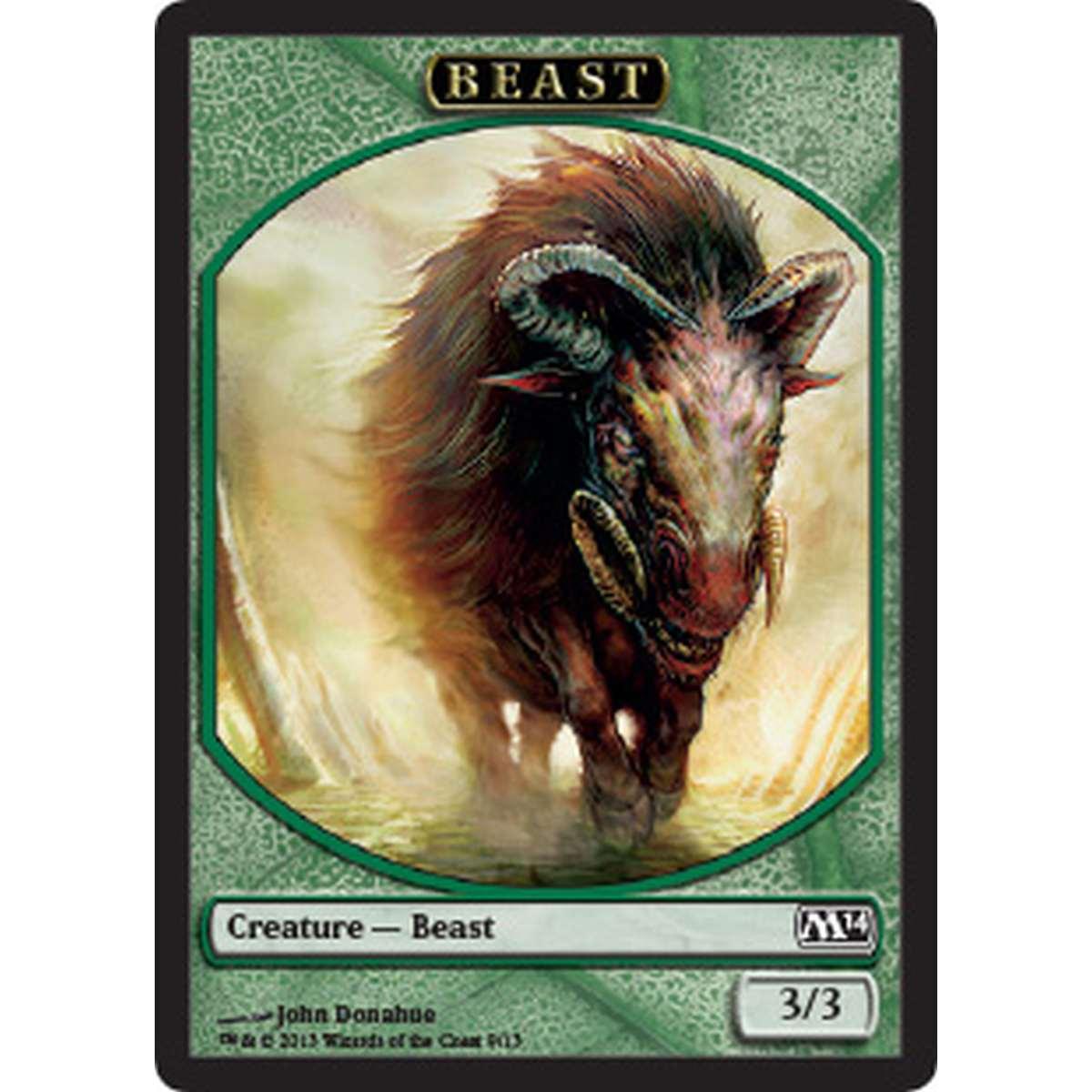 Beast Token (Green 3/3) - Beast Token (Green 3/3) - [M14] [NM]