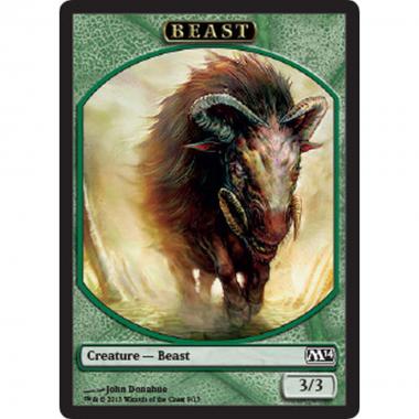Beast Token (Green 3/3) - Beast Token (Green 3/3) - [M14] [NM]