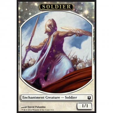 Soldier Token (White 1/1 Enchantment) - Soldier Token (White 1/1 Enchantment) - [BNG] [NM]
