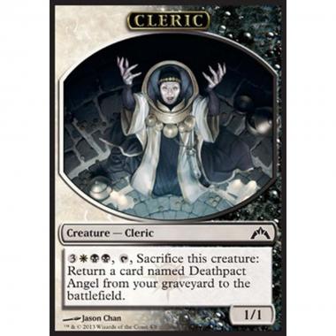 Cleric Token (White and Black 1/1) - Cleric Token (White and Black 1/1) - [GTC] [NM]
