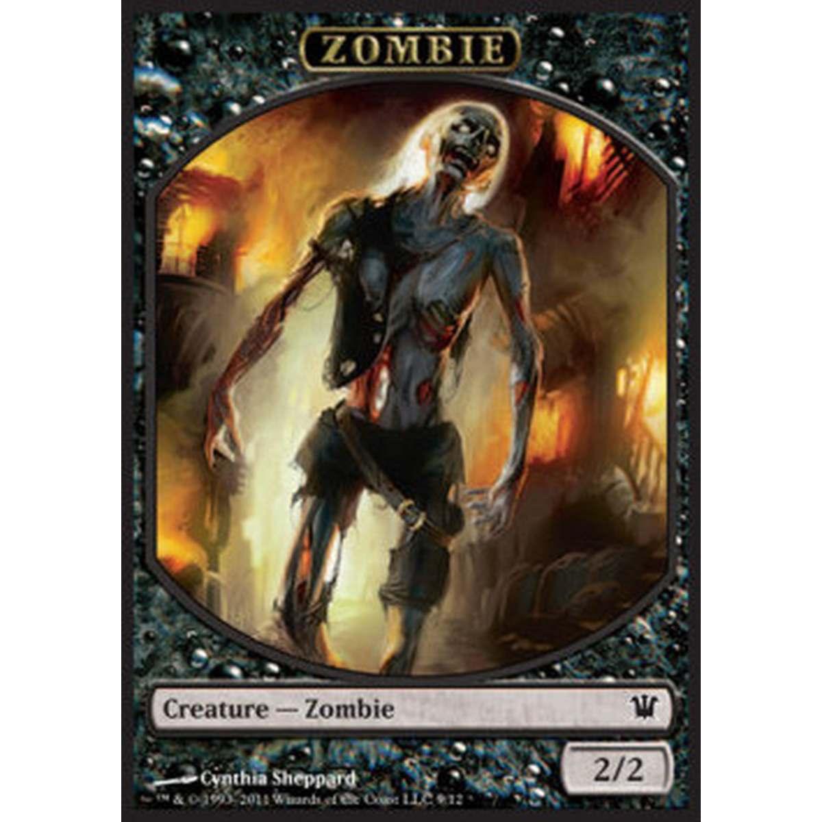Zombie Token (Black 2/2) (V.3) - Zombie Token (Black 2/2) (V.3) - [ISD] [NM]