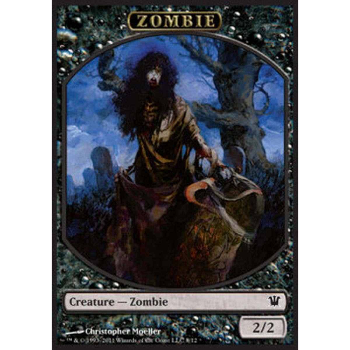 Zombie Token (Black 2/2) (V.2) - Zombie Token (Black 2/2) (V.2) - [ISD] [NM]