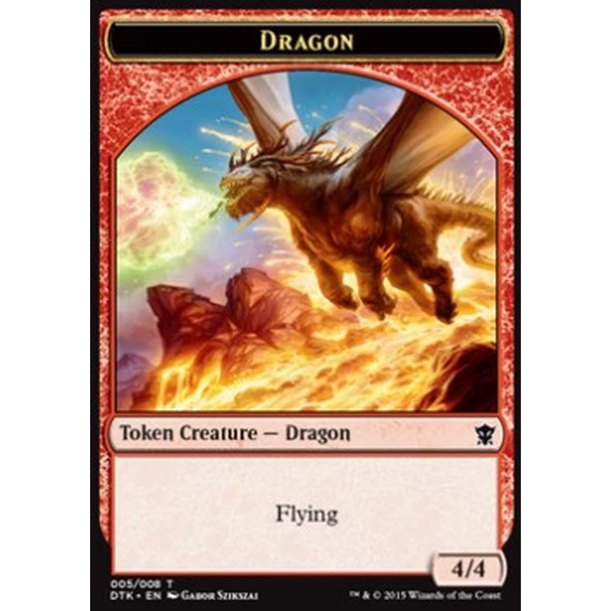 Dragon Token (Red 4/4) - Dragon Token (Red 4/4) - [DTK] [NM]