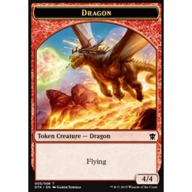 Dragon Token (Red 4/4) - Dragon Token (Red 4/4) - [DTK] [NM]