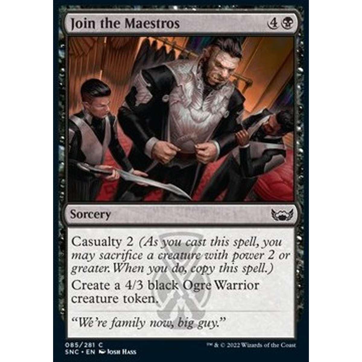 Join the Maestros - Unirsi ai Maestro - [SNC] [NM]
