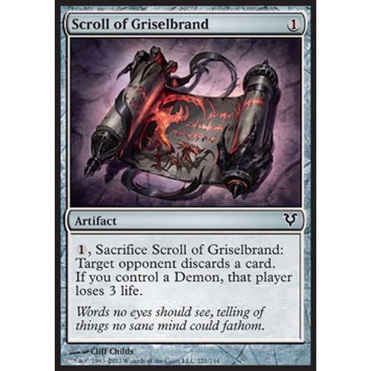 Scroll of Griselbrand - Pergamena di Griselbrand - [AVR] [NM] [Foil]