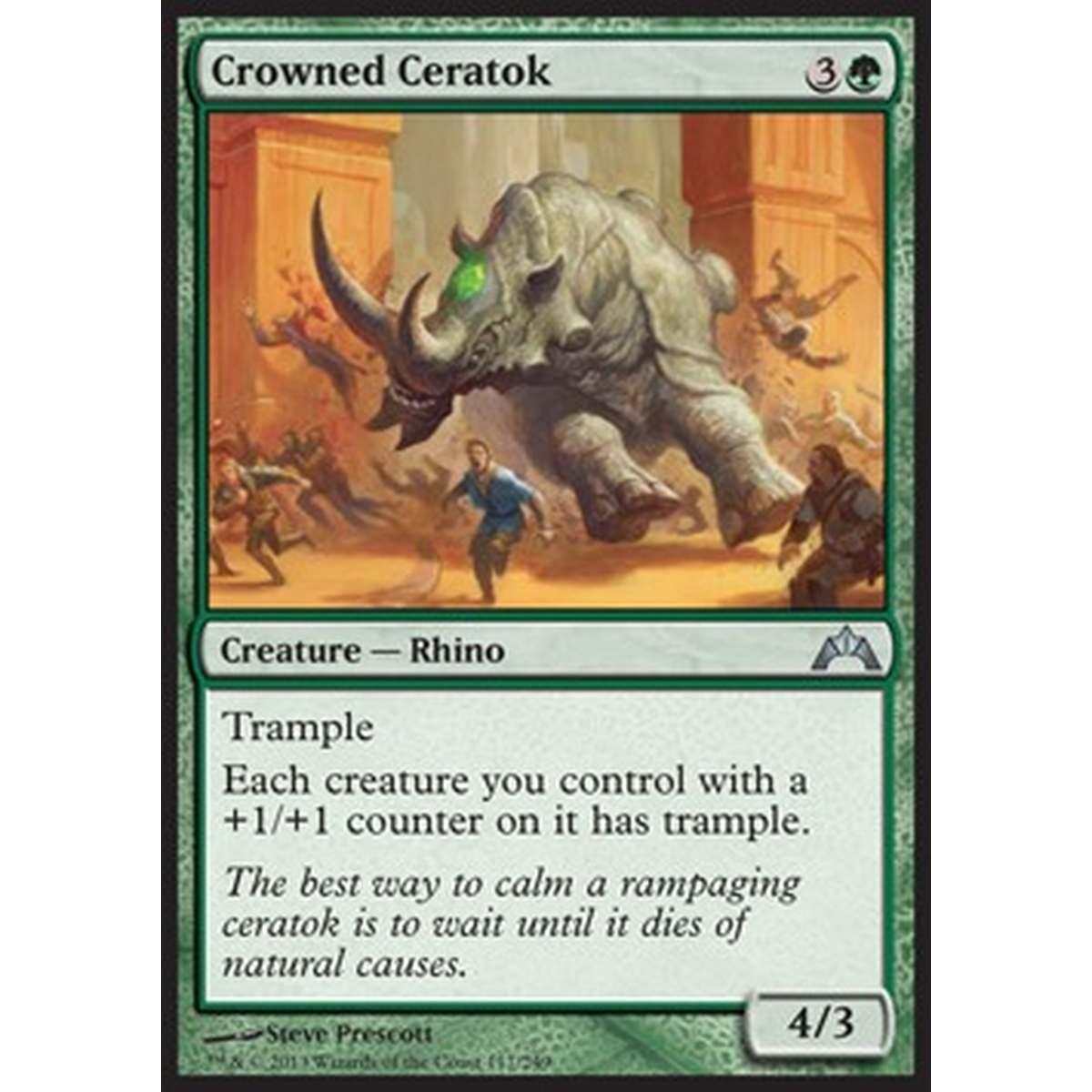 Crowned Ceratok - Ceratok Coronato - [GTC] [NM] [Foil]