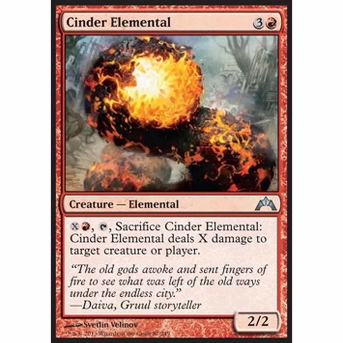 Cinder Elemental - Elementale di Braci - [GTC] [NM] [Foil]