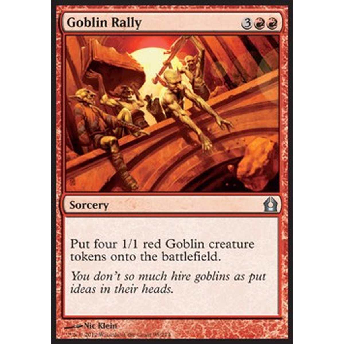 Goblin Rally - Adunata Goblin - [RTR] [NM] [Foil]