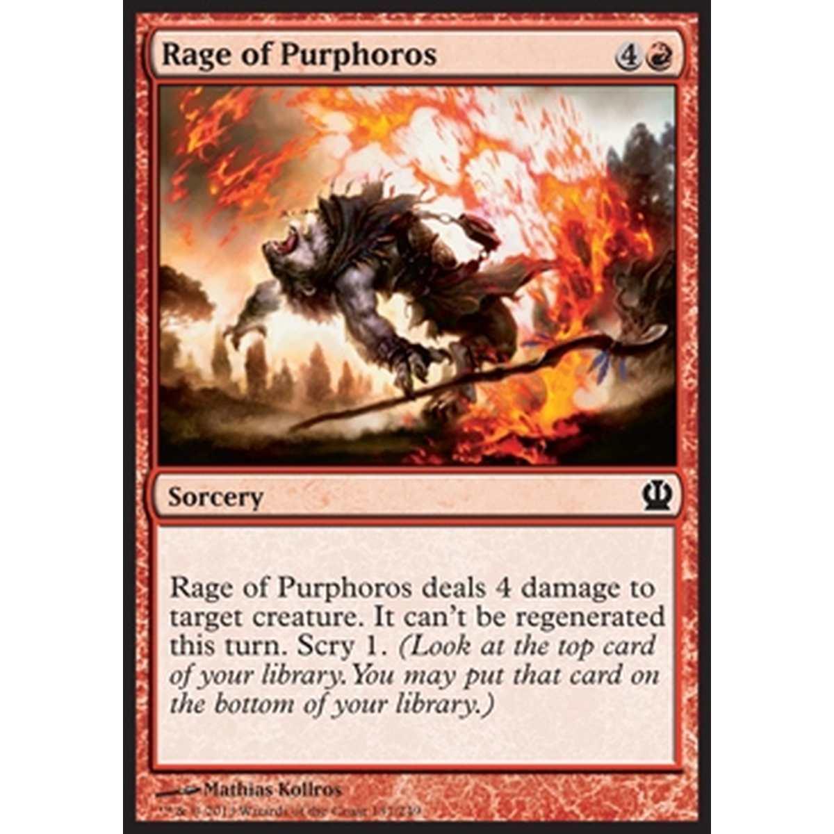 Rage of Purphoros - Furia di Purforos - [THS] [NM] [Foil]