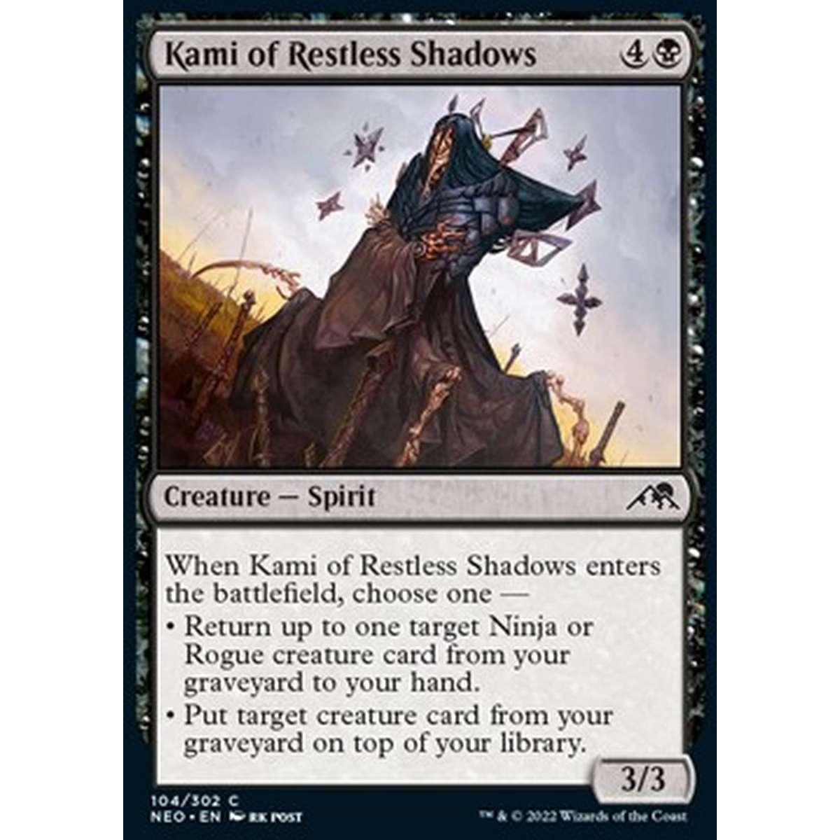Kami of Restless Shadows - Kami delle Ombre Inquiete - [NEO] [NM]