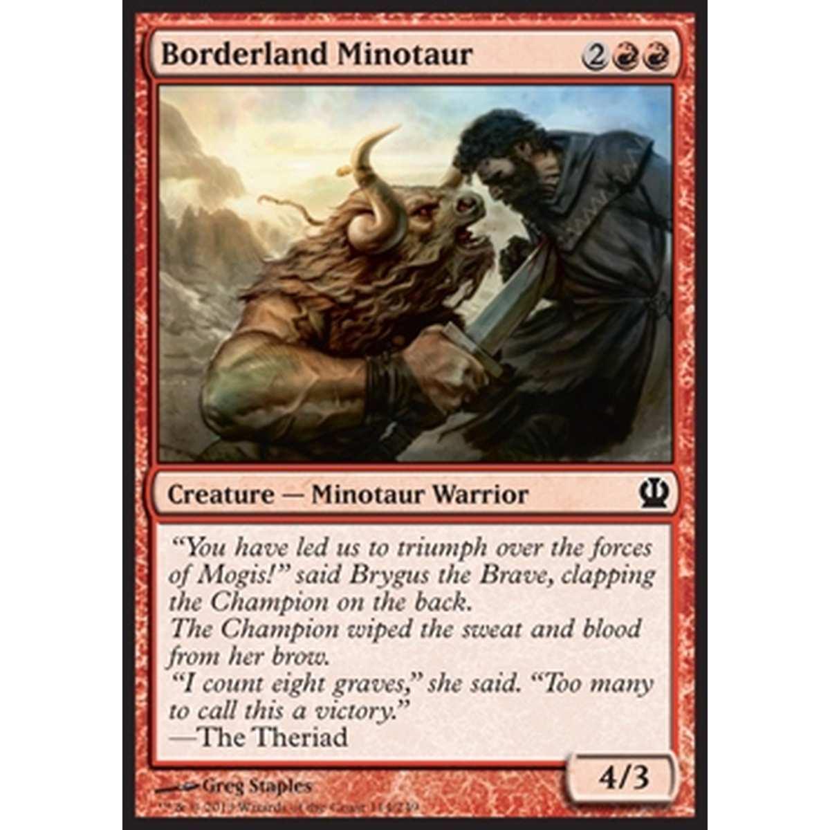 Borderland Minotaur - Minotauro delle Terre di Confine - [THS] [NM] [Foil]