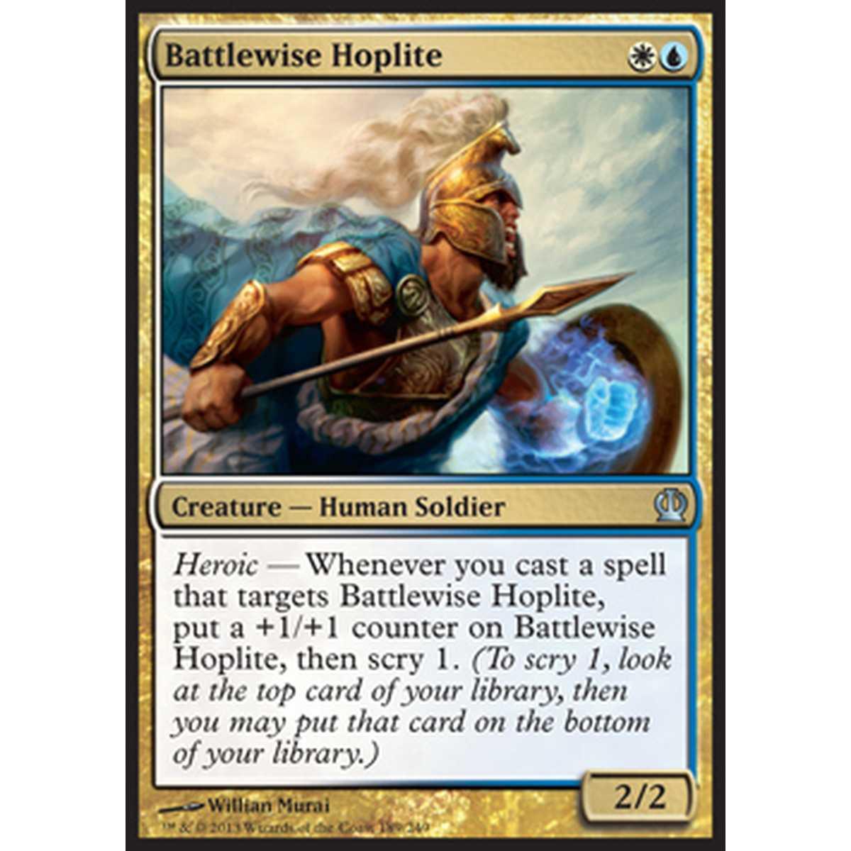 Battlewise Hoplite - Oplita Guerriero Sagace - [THS] [NM] [Foil]