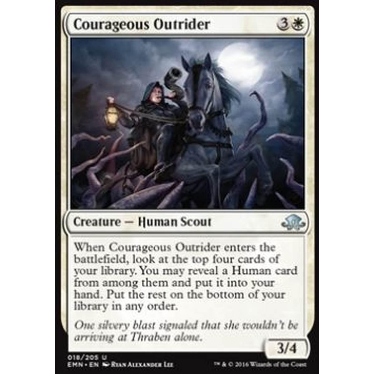 Courageous Outrider - Battipista Coraggiosa - [EMN] [NM] [Foil]