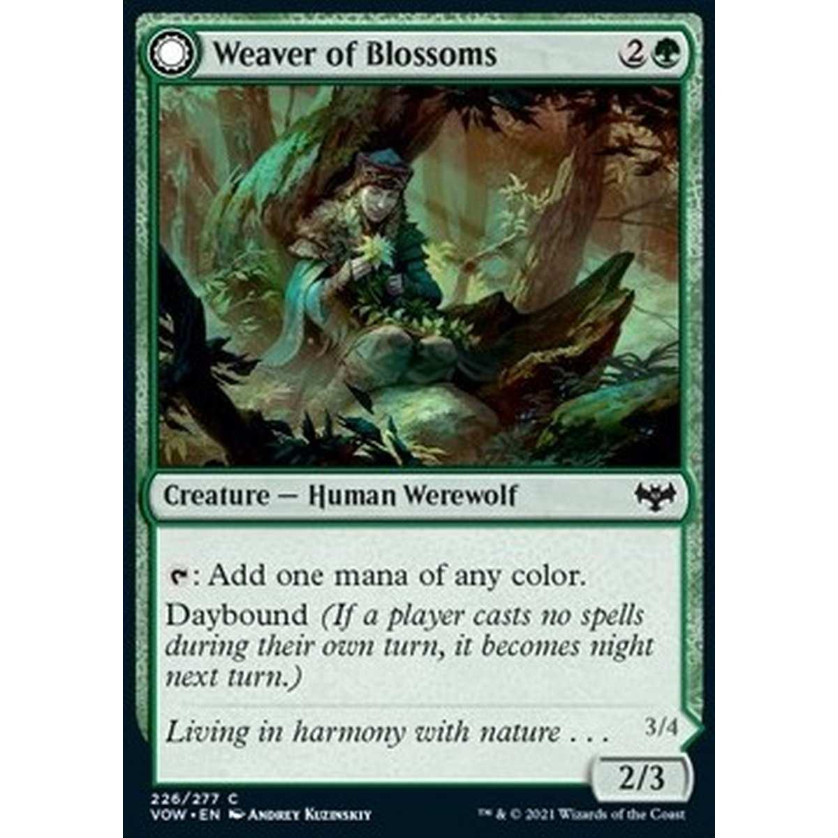 Weaver of Blossoms // Blossom-Clad Werewolf - Tessitrice di Boccioli // Mannara Vestita di Boccioli - [VOW] [NM]