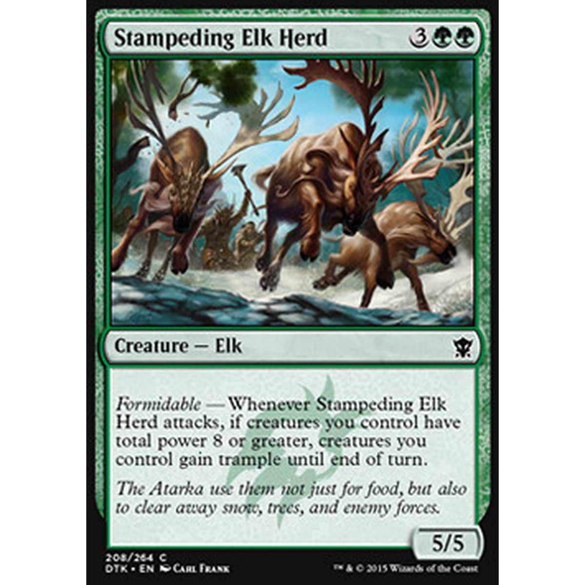 Stampeding Elk Herd - Mandria di Alci Scalpitanti - [DTK] [NM] [Foil]