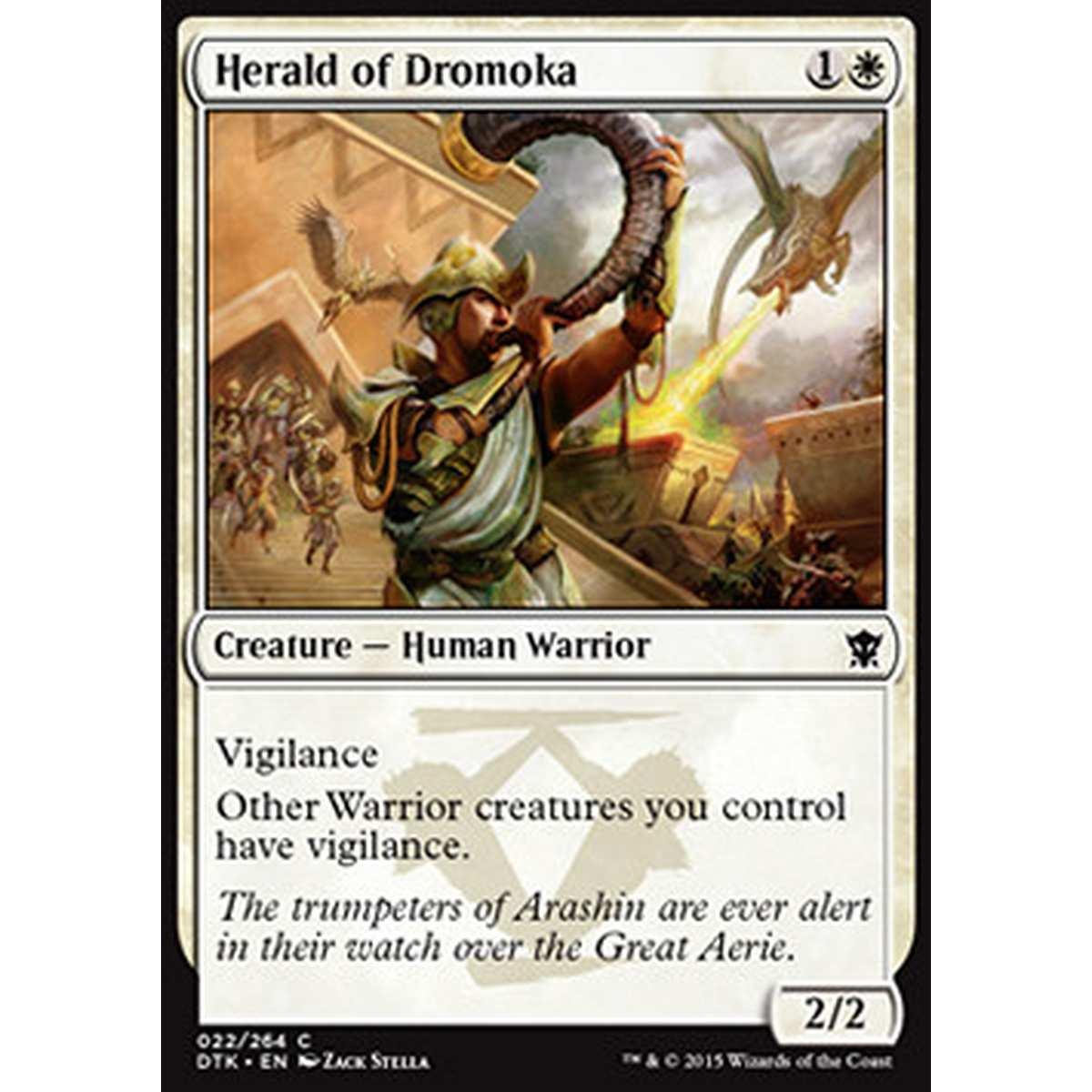 Herald of Dromoka - Messaggero di Dromoka - [DTK] [NM] [Foil]
