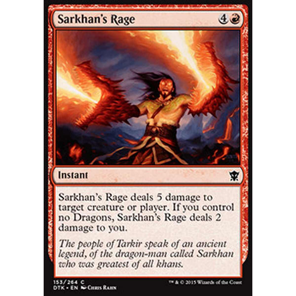 Sarkhan's Rage - Furia di Sarkhan - [DTK] [NM] [Foil]