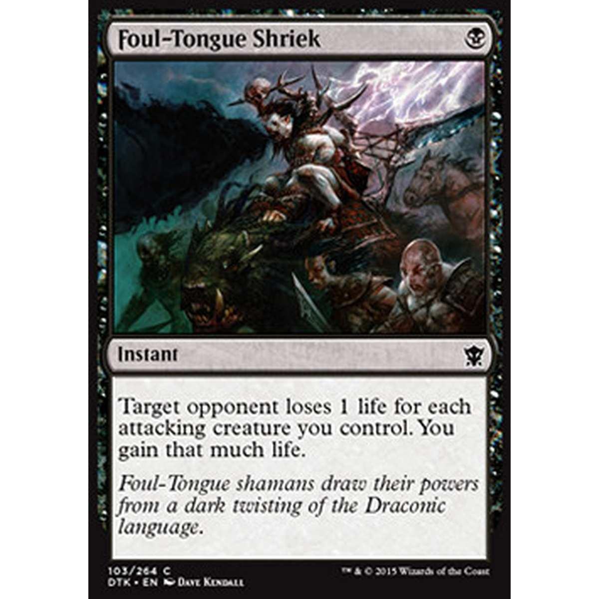 Foul-Tongue Shriek - Urlo della Lingua Corrotta - [DTK] [NM] [Foil]