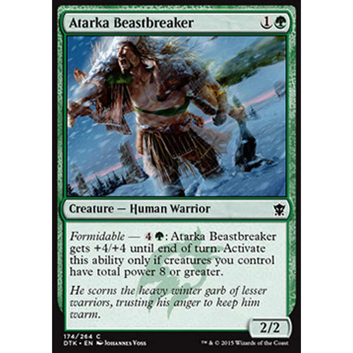 Atarka Beastbreaker - Domatore Atarka - [DTK] [NM] [Foil]