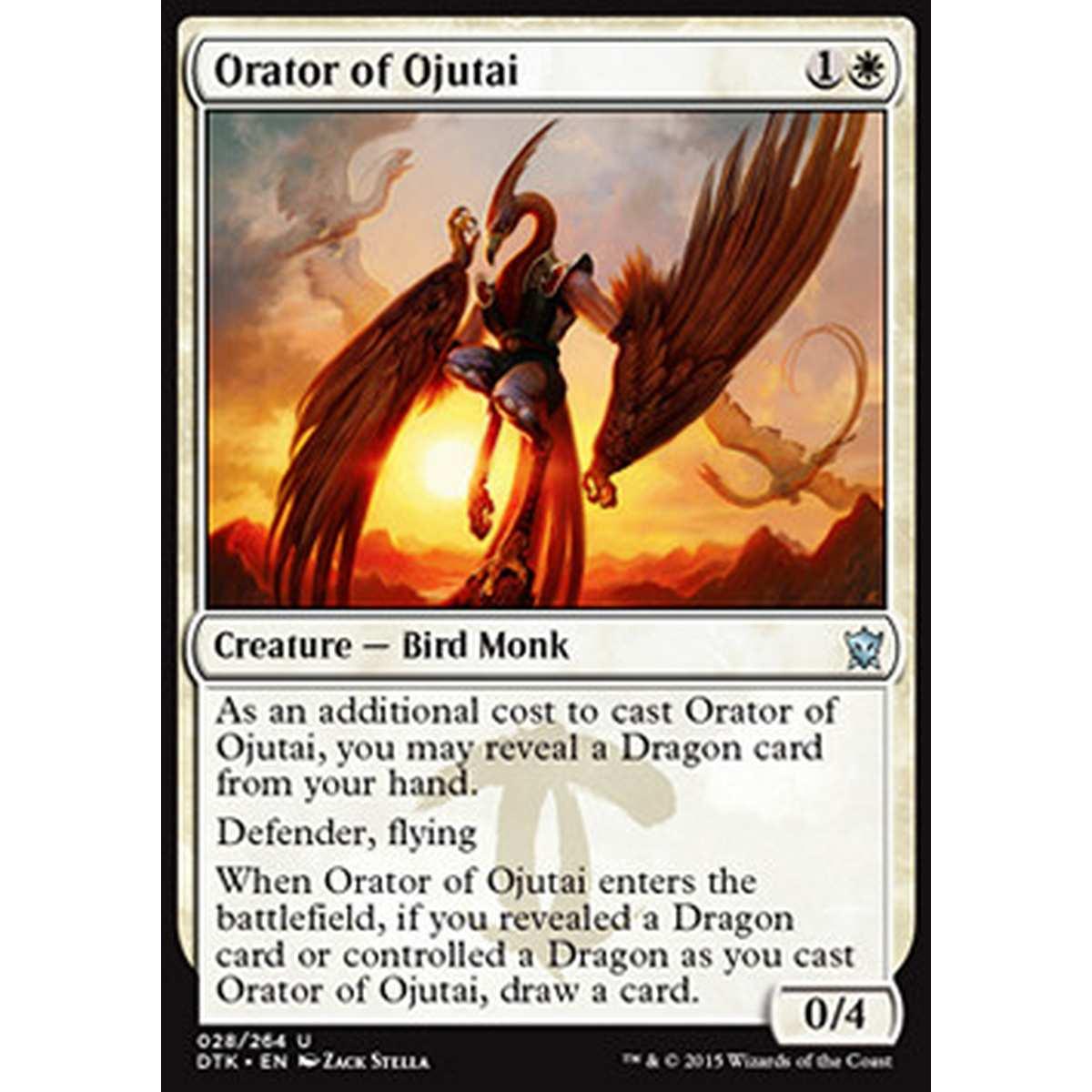 Orator of Ojutai - Oratore di Ojutai - [DTK] [NM] [Foil]