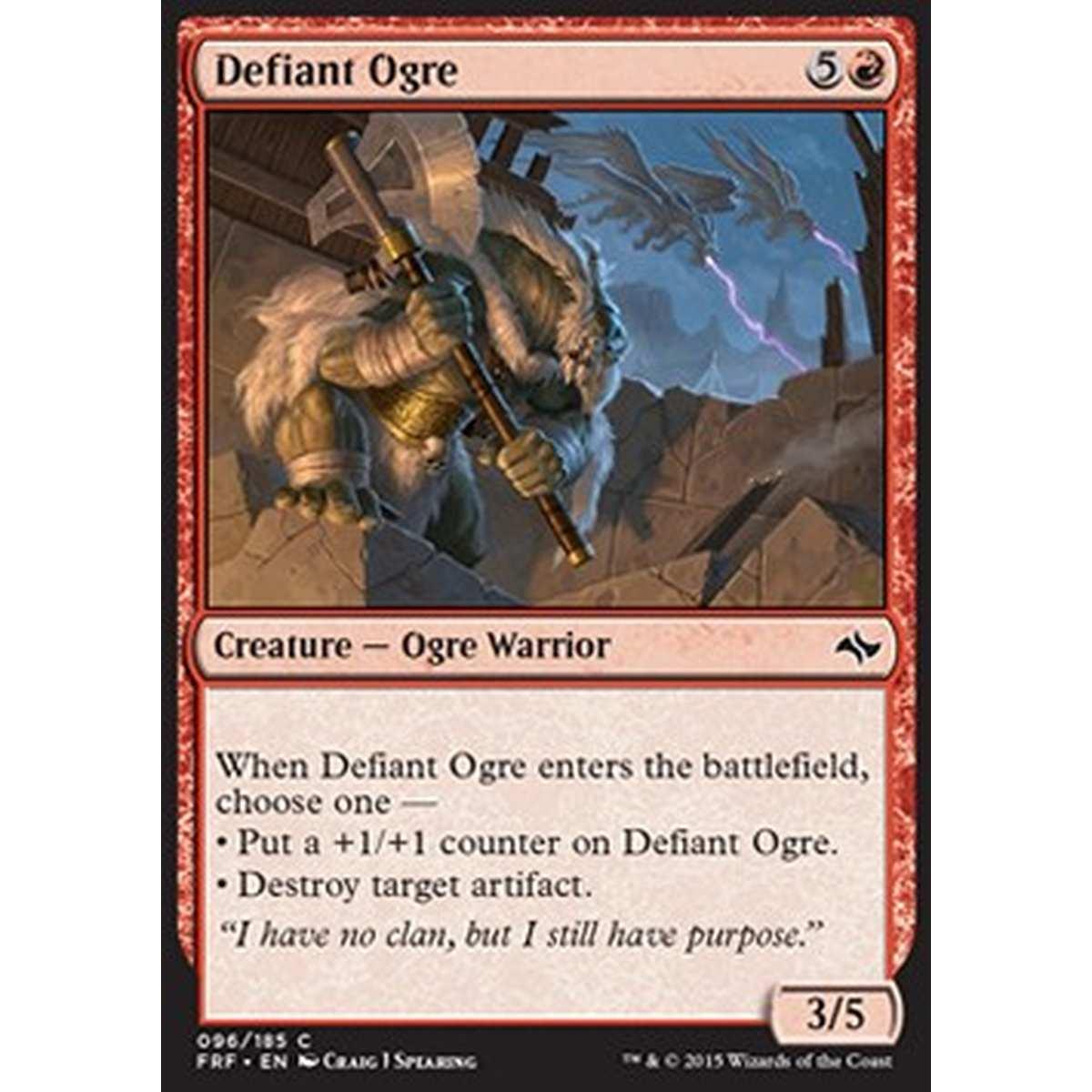 Defiant Ogre - Ogre Sprezzante - [FRF] [NM] [Foil]