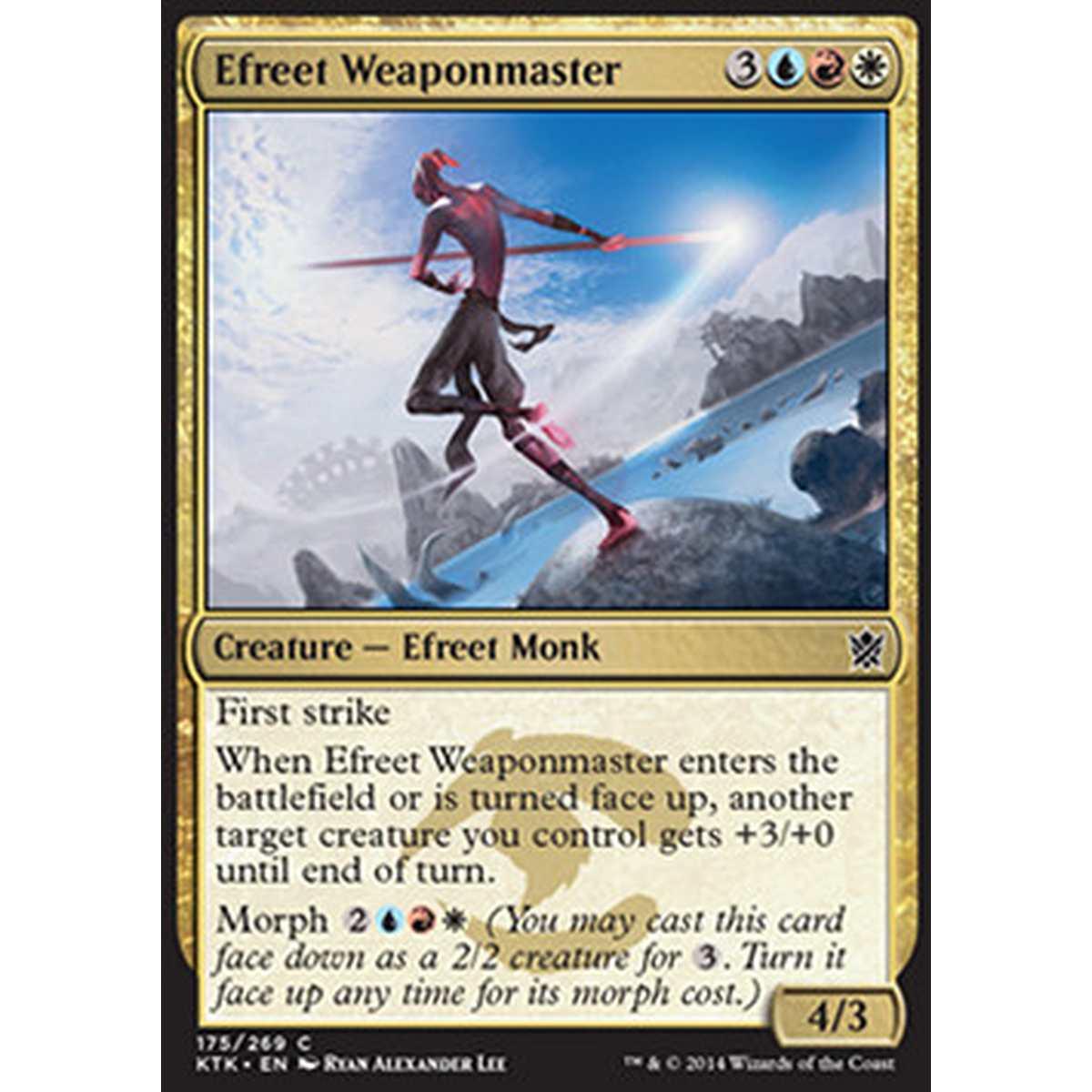 Efreet Weaponmaster - Efreet Maestro d'Armi - [KTK] [NM] [Foil]