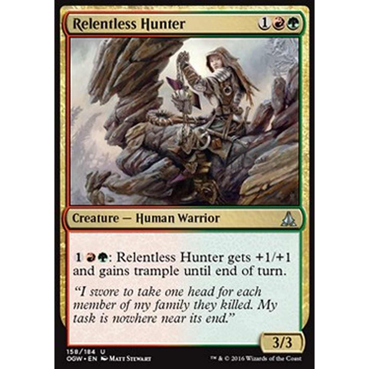 Relentless Hunter - Cacciatrice Implacabile - [OGW] [NM] [Foil]