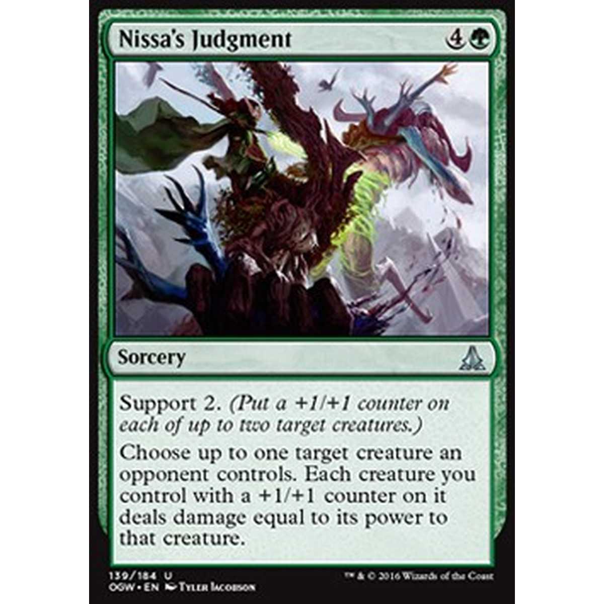 Nissa's Judgment - Verdetto di Nissa - [OGW] [NM] [Foil]
