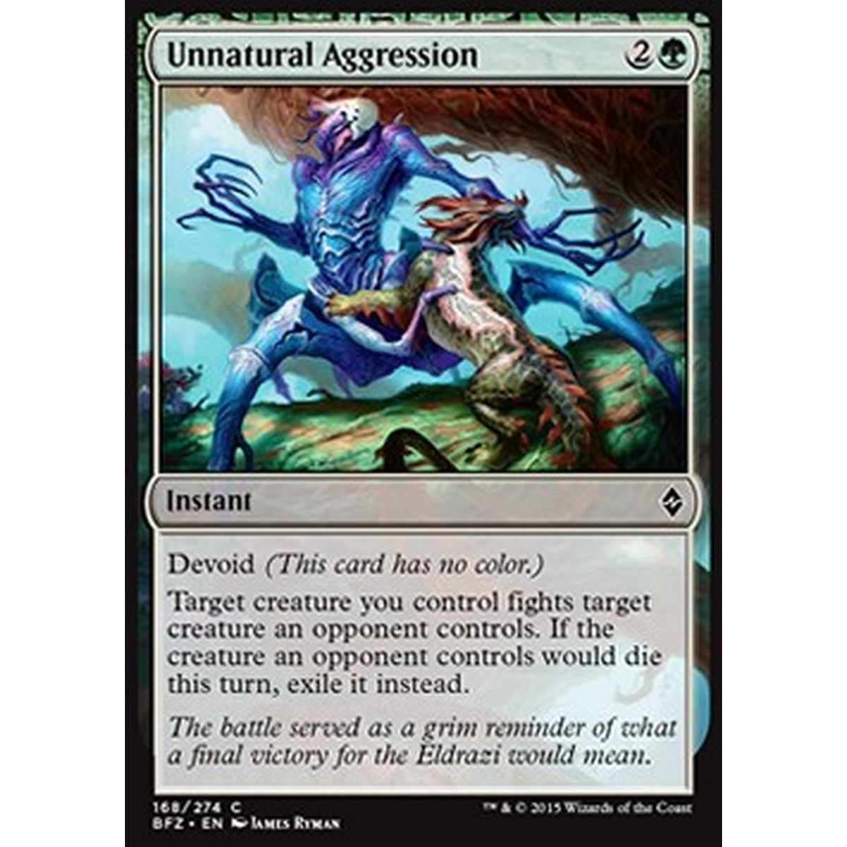 Unnatural Aggression - Aggressione Innaturale - [BFZ] [NM] [Foil]
