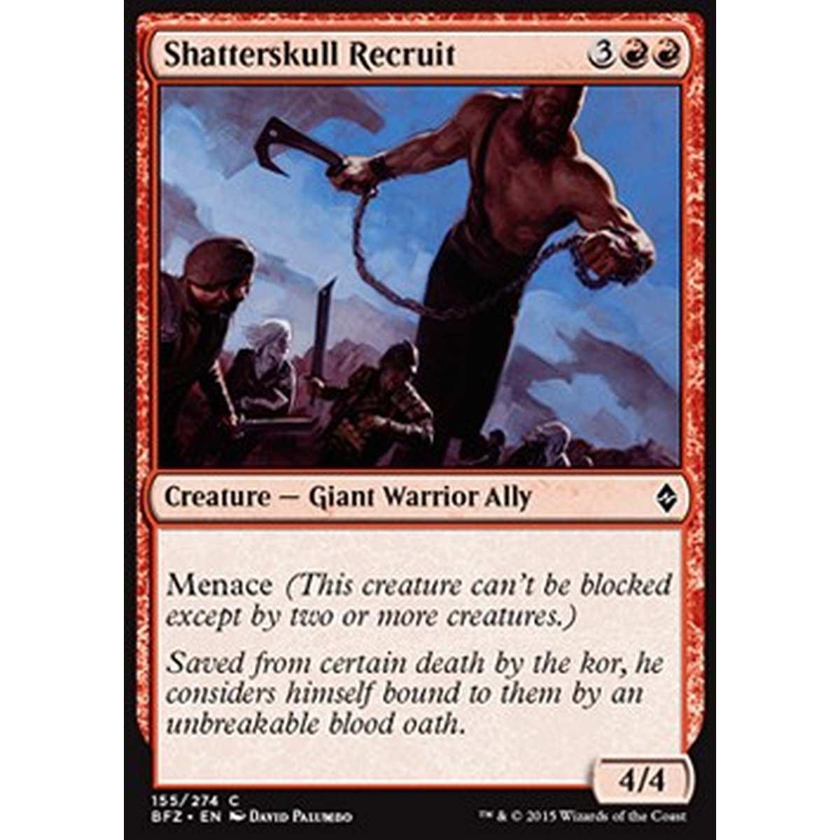 Shatterskull Recruit - Recluta di Frantumateschio - [BFZ] [NM] [Foil]