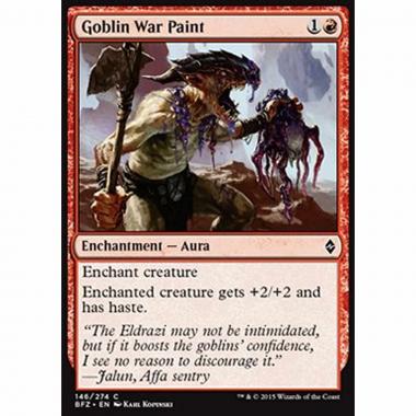 Goblin War Paint - Pittura di Guerra dei Goblin - [BFZ] [NM] [Foil]