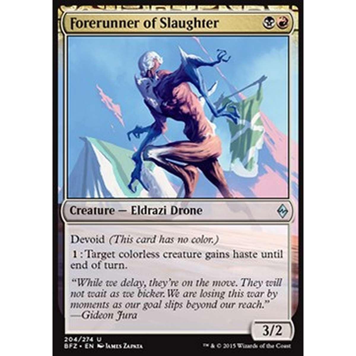 Forerunner of Slaughter - Precursore del Massacro - [BFZ] [NM] [Foil]