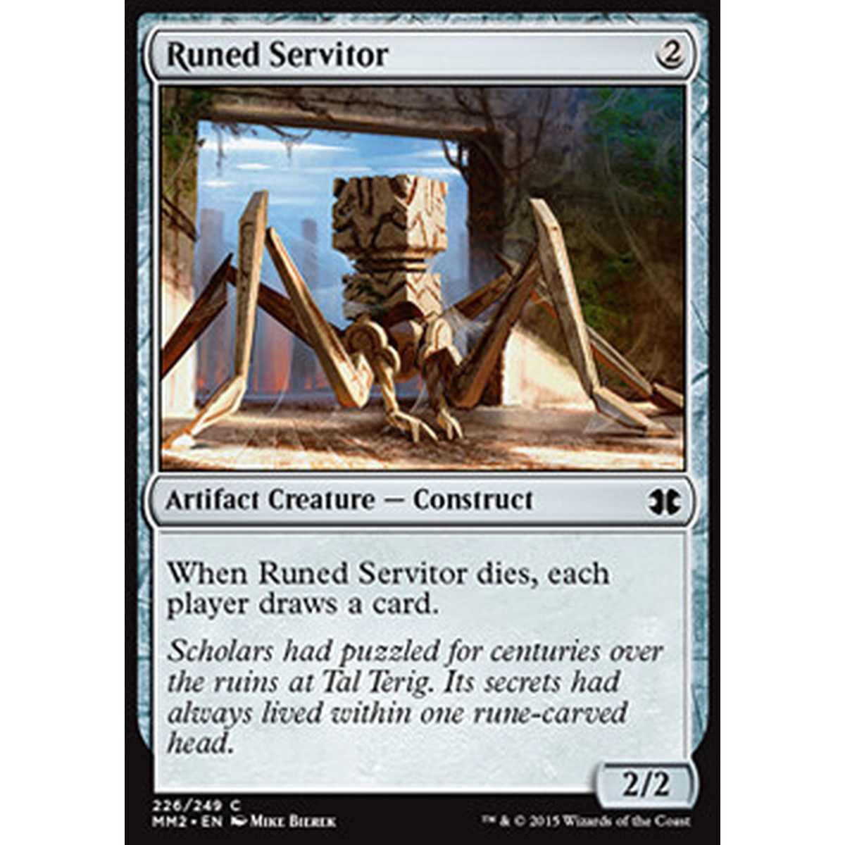 Runed Servitor - Runed Servitor - [MM2] [NM] [Foil]