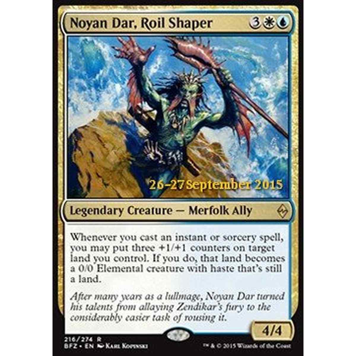 Noyan Dar, Roil Shaper - Noyan Dar, Plasmatore del Torbido - [PBFZ] [NM] [Foil]
