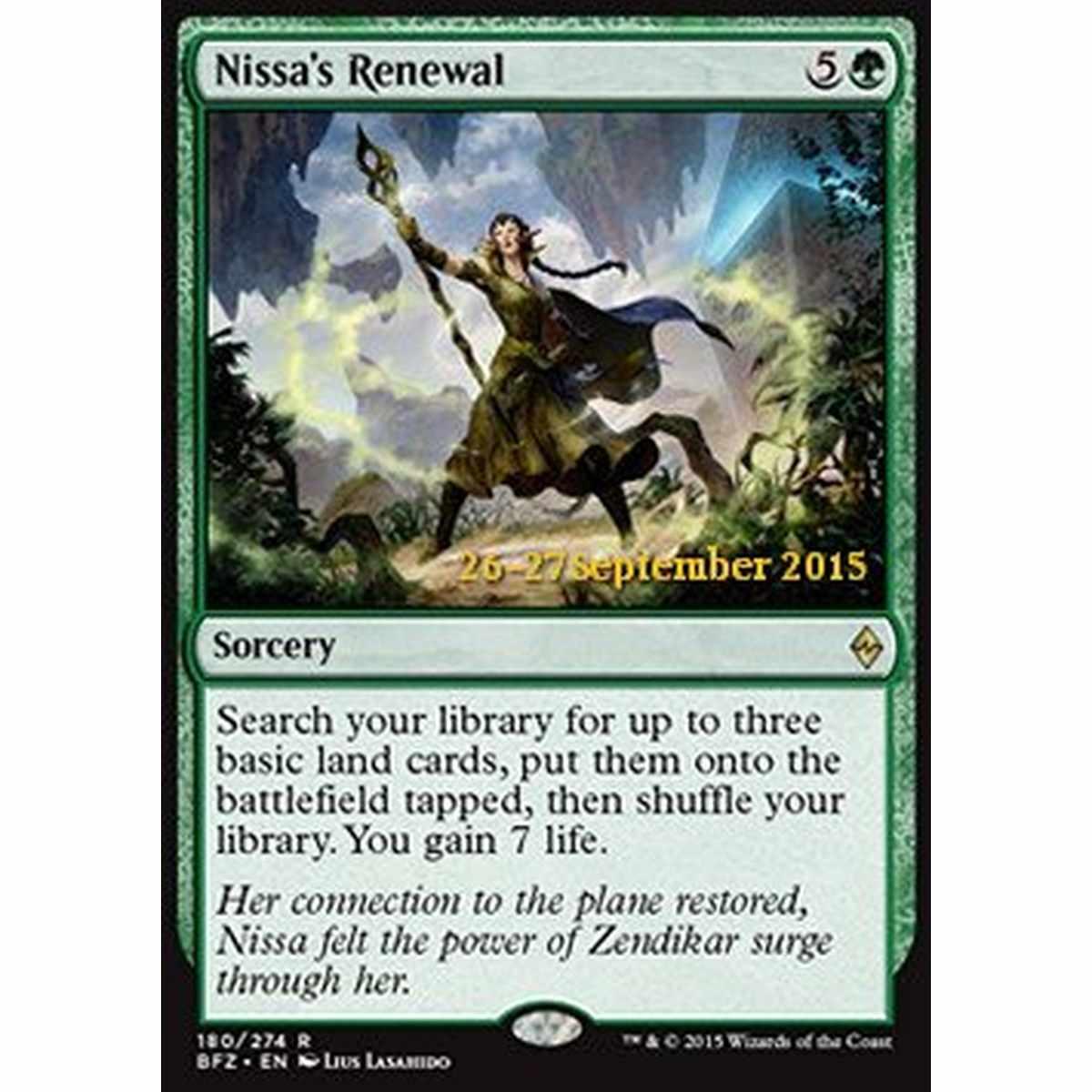 Nissa's Renewal - Rinnovamento di Nissa - [PBFZ] [NM] [Foil]